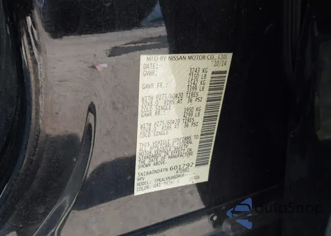 2015 Nissan Armada Sl z USA, uszkodzony, nr VIN 5N1BA0ND4FN601792